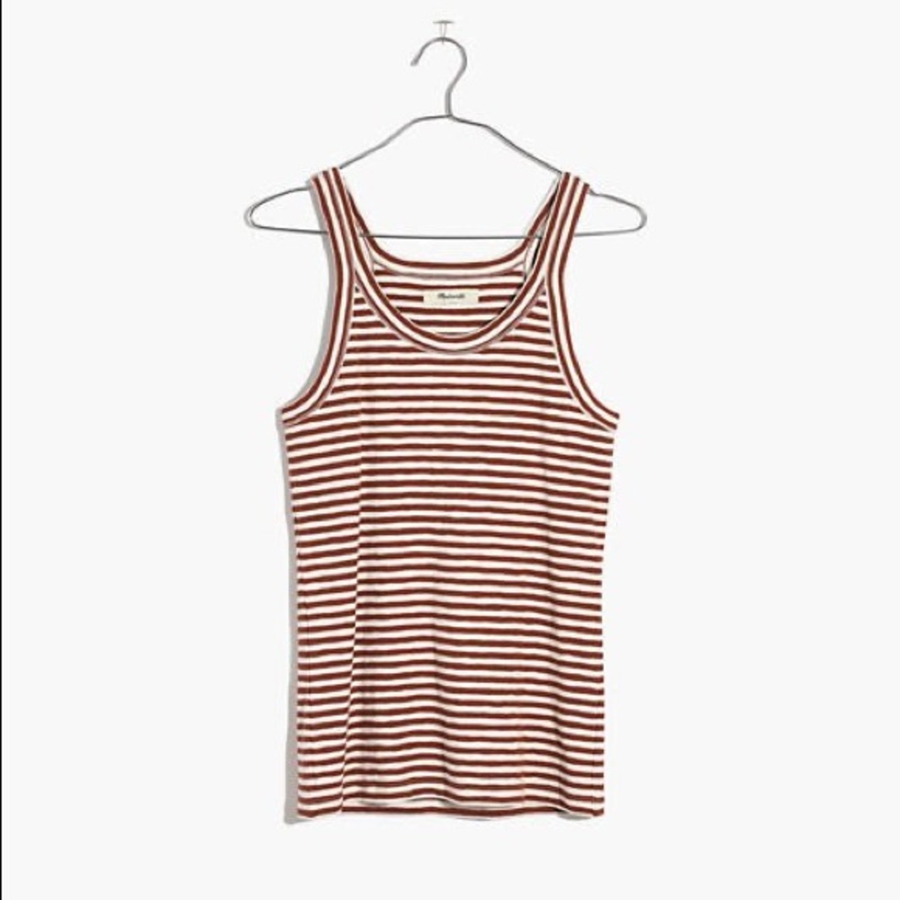 Madewell Audio Tank Top In Jodi Stripe
